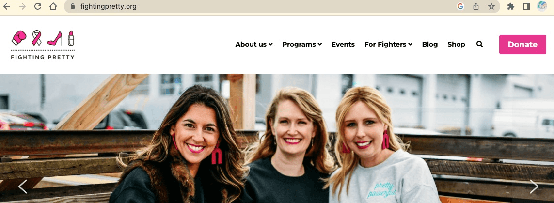 null Fighting Pretty Website Landing Page